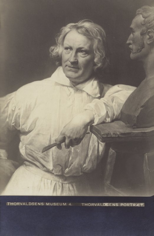 Bertel Thorvaldsen, tanskalainen kuvanveistäjä tekijältä Christoffer Wilhelm Eckersberg