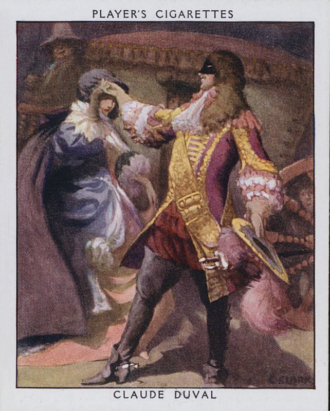 Claude Duval (väri litho) tekijältä Christopher (after) Clark