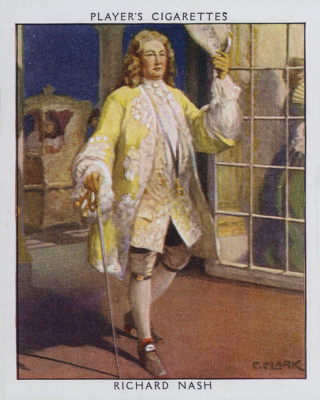 Richard Nash, Beau Nash (väri litho) tekijältä Christopher (after) Clark