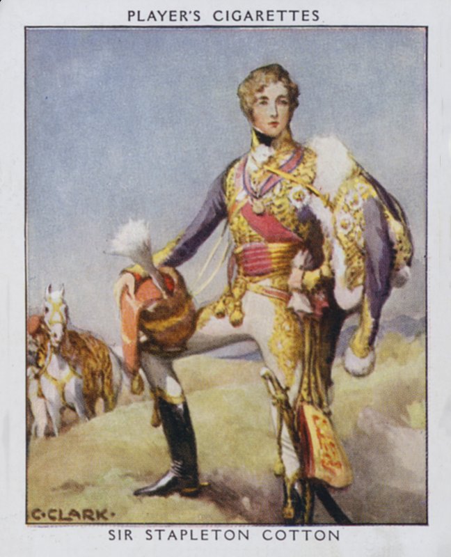 Sir Stapleton Cotton (väri litho) tekijältä Christopher (after) Clark