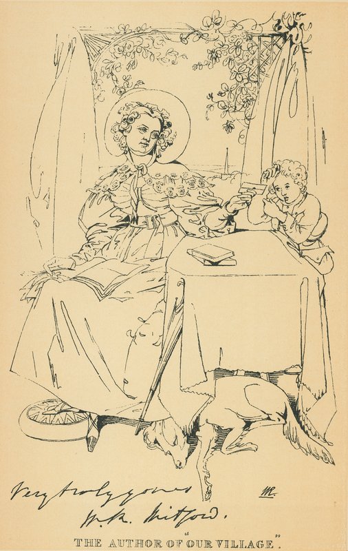 Mary Russell Mitford tekijältä Daniel Maclise