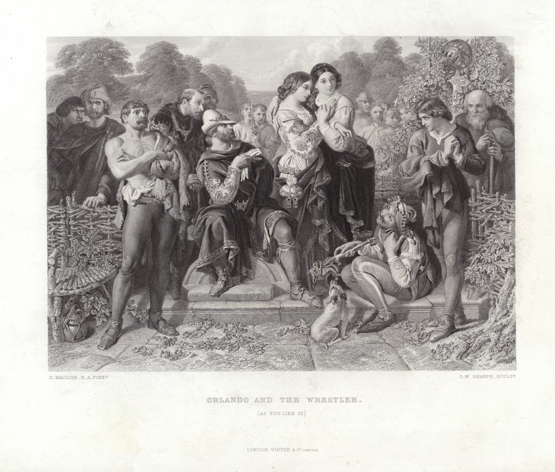 Orlando ja painija tekijältä Daniel Maclise