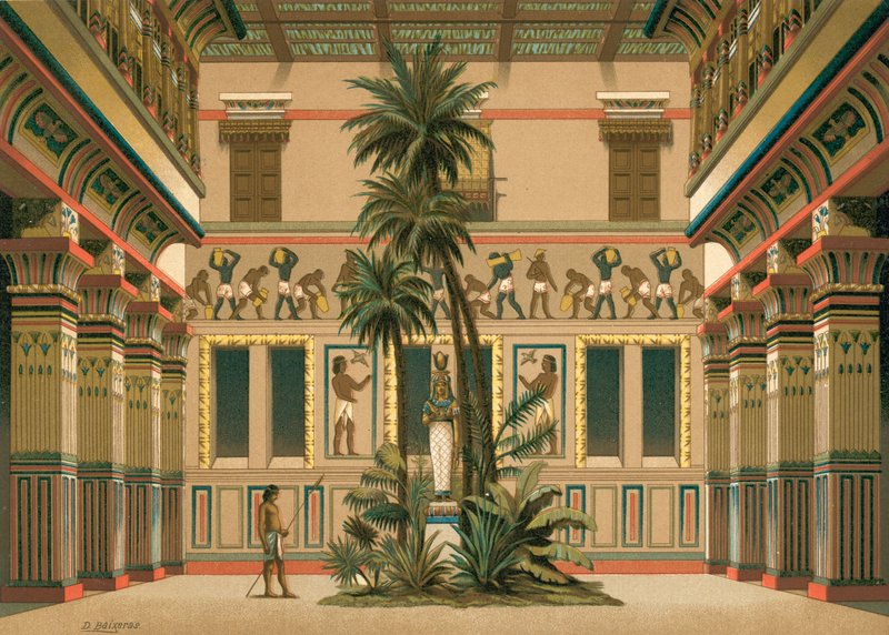 Egyptiläisen talon piha tekijältä Dionisio Baixeras Verdaguer