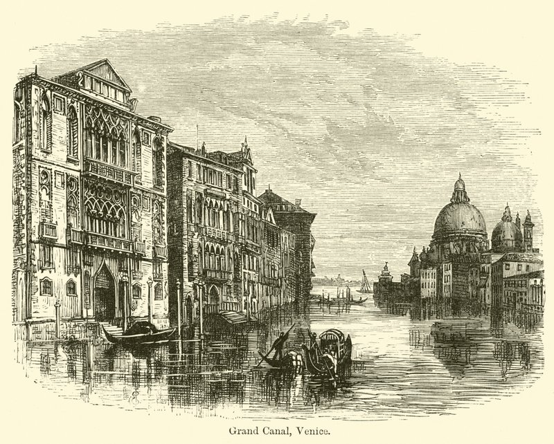 Canal Grande, Venetsia tekijältä E. Jennings