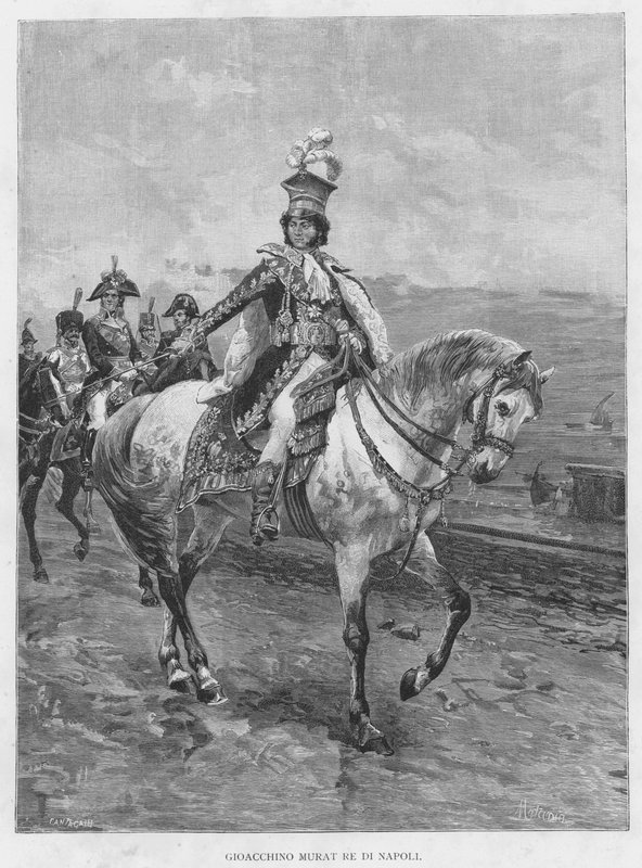 Joachim Murat Napolin kuningas (kaiverrus) tekijältä Edouardo Matania