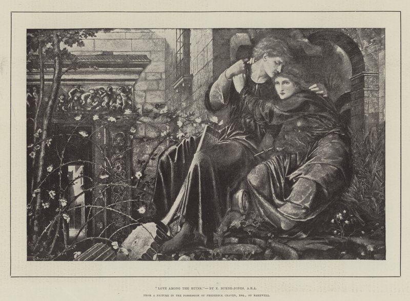 Rakkautta raunioiden keskellä tekijältä Edward Burne Jones