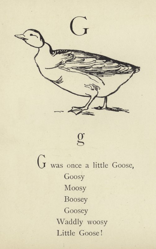G-kirjain tekijältä Edward Lear