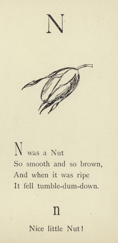 Kirjain N tekijältä Edward Lear