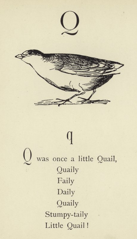 Kirjain Q tekijältä Edward Lear