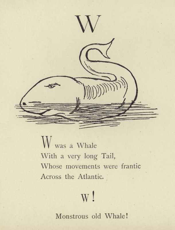 Kirjain W tekijältä Edward Lear