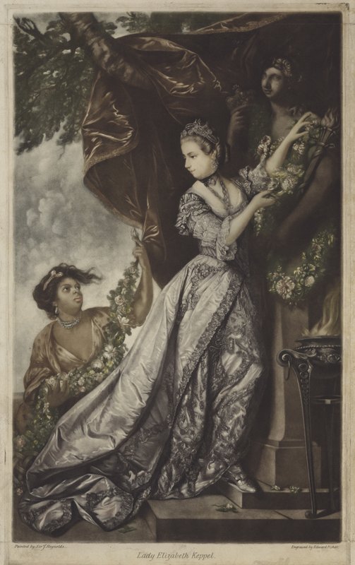 Lady Elizabeth Keppel (värillinen kaiverrus) tekijältä Edward Fisher