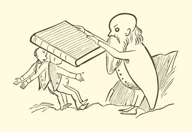 The Two Old Bachelors (kaiverrus) tekijältä Edward Lear