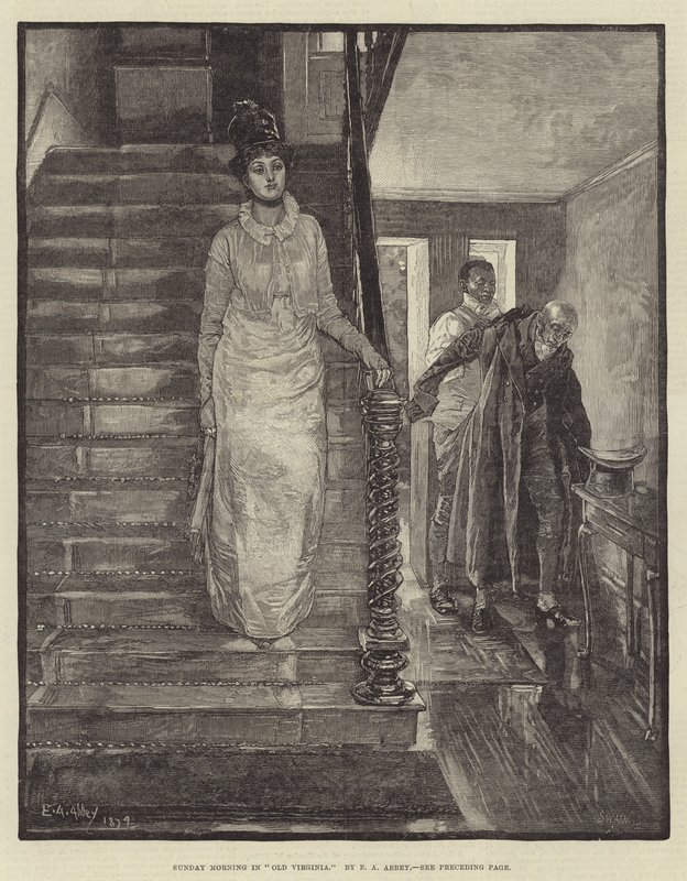 Sunnuntaiaamu Old Virginiassa tekijältä Edwin Austin Abbey