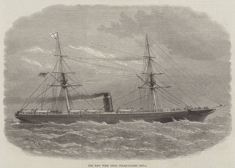Uusi Länsi-Intian Steam-Packet Neva tekijältä Edwin Weedon