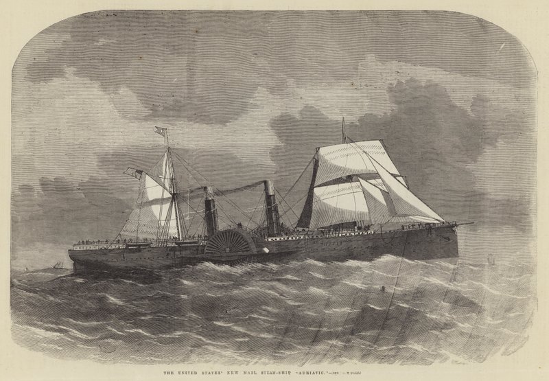 Yhdysvaltain uusi Mail Steam-Ship Adriatic tekijältä Edwin Weedon