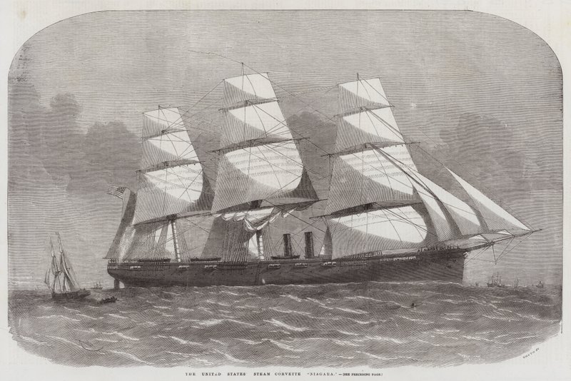 Yhdysvaltain Steam Corvette Niagara tekijältä Edwin Weedon