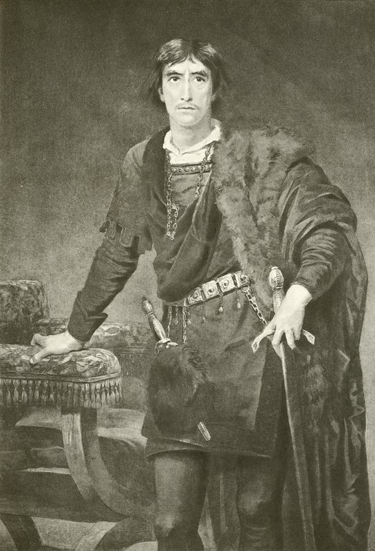 Henry Irving Hamletina (kaiverrus) tekijältä Edwin Longsden Long