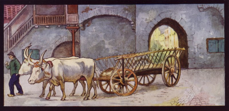 Luonnos härät Espanjassa (väri litho) tekijältä Edwin Noble