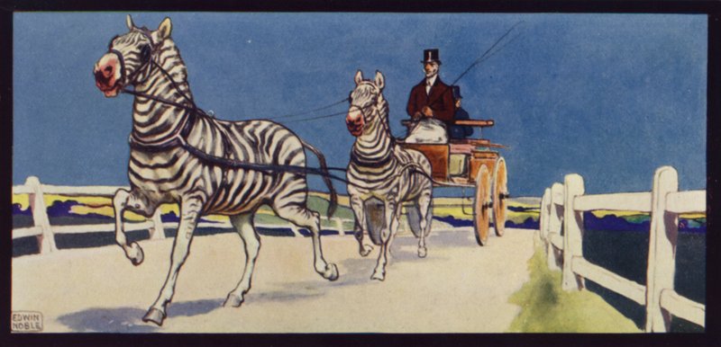 Ajoseeprat, tandem (väri litho) tekijältä Edwin Noble