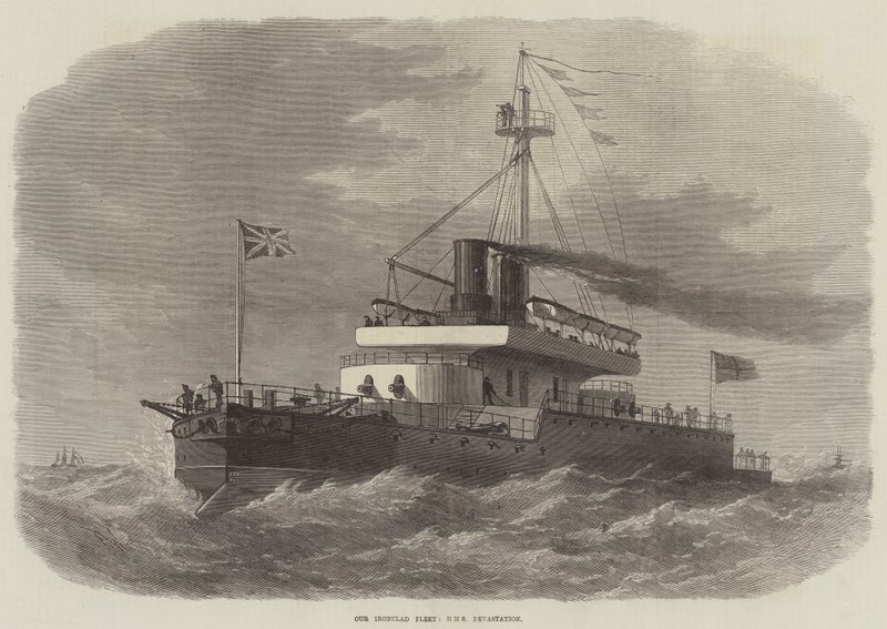 Rautapukuinen laivastomme, HMS Devastation tekijältä Edwin Weedon