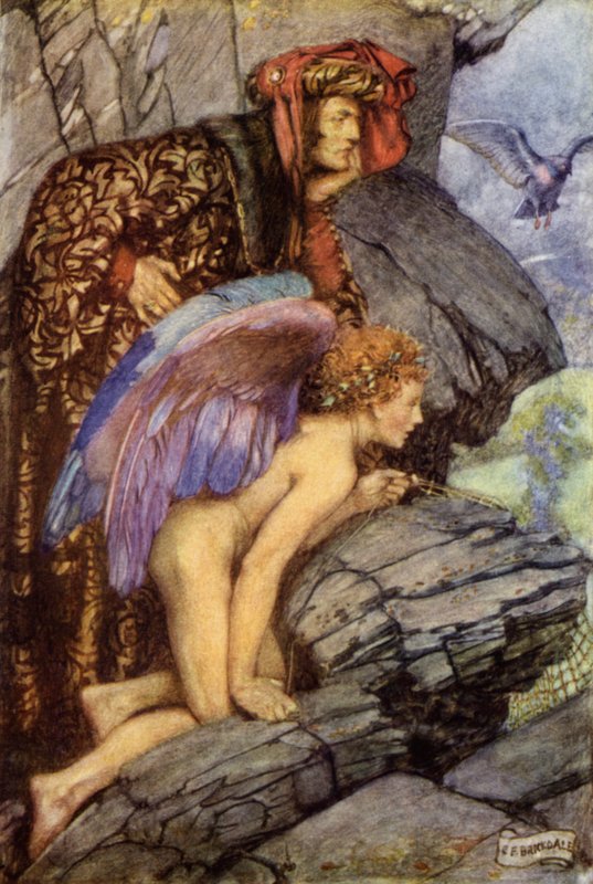 Vaalea nainen (väri litho) tekijältä Eleanor Fortescue Brickdale