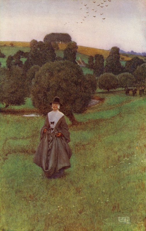 Julma Barbara Allen (väri litho) tekijältä Eleanor Fortescue Brickdale