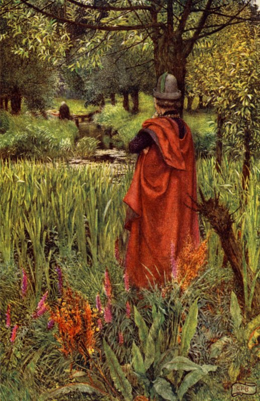 Elaine (väri litho) tekijältä Eleanor Fortescue Brickdale