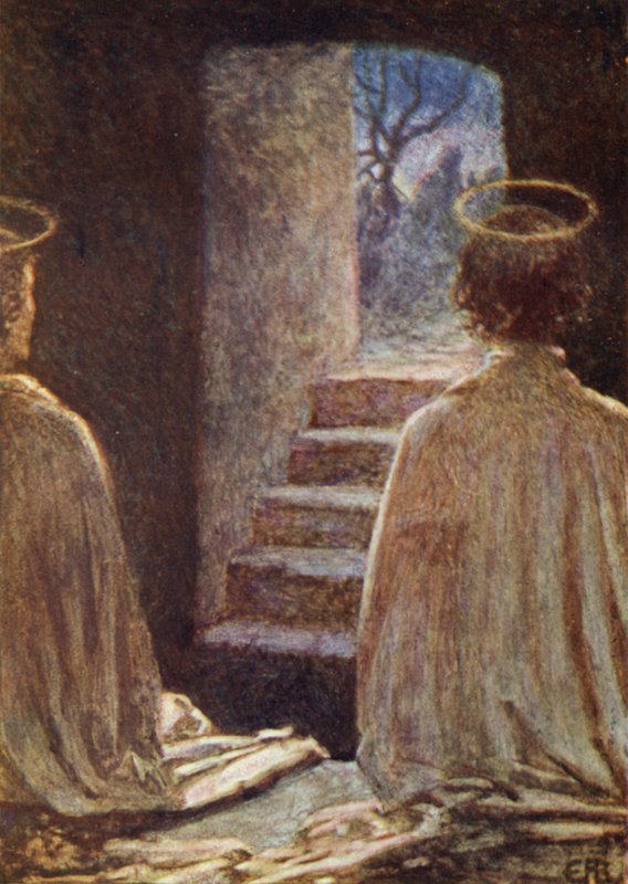 Tyhjä hauta (väri litho) tekijältä Eleanor Fortescue Brickdale
