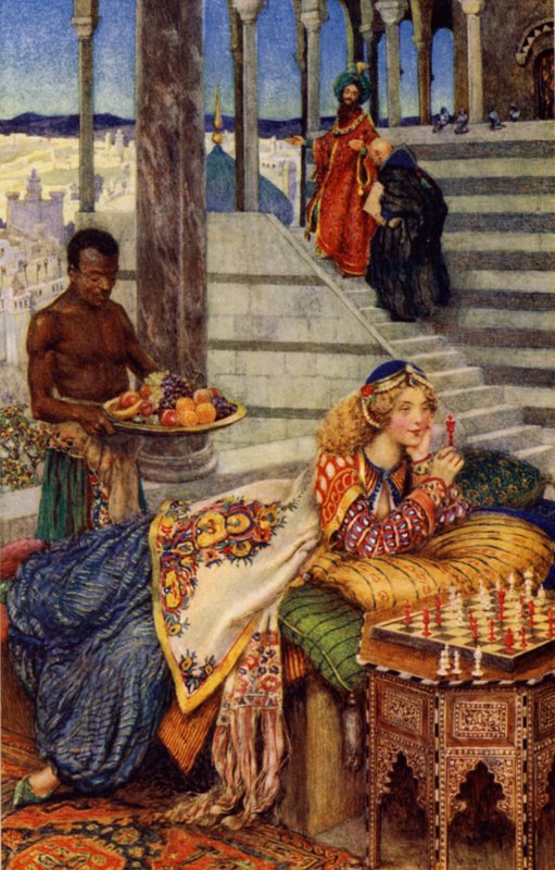 Vivien (väri litho) tekijältä Eleanor Fortescue Brickdale
