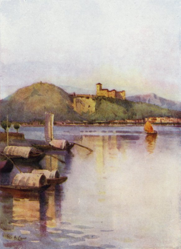 Angera, Lake Maggiore (väri litho) tekijältä Ella Du Cane