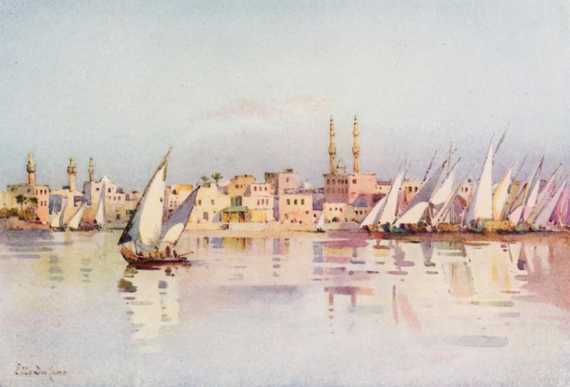 Damietta (väri litho) tekijältä Ella Du Cane