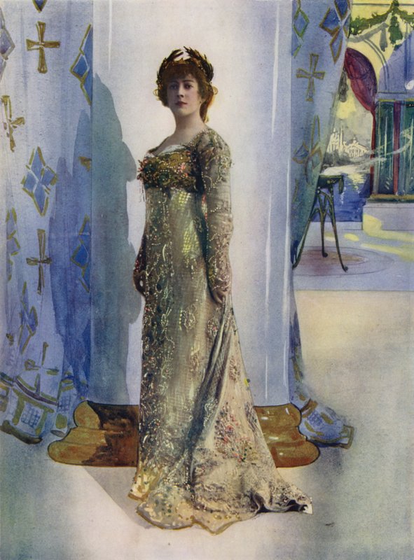 Madame Jane Hading elokuvassa More Than Queen (värikuva) tekijältä English Photographer