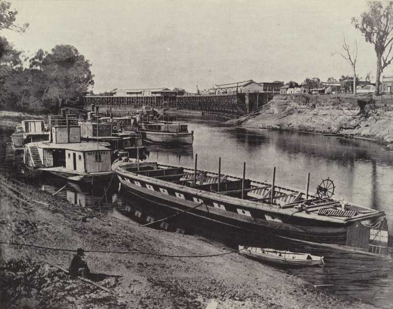 Echuca Wharf, Murray-joki tekijältä English Photographer