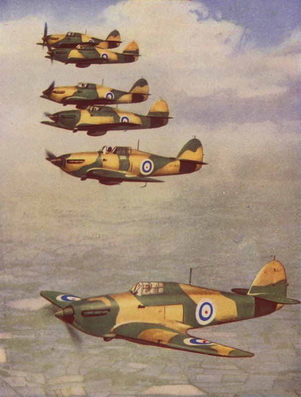 Hawker Hurricanes (värillinen kuva) tekijältä English Photographer