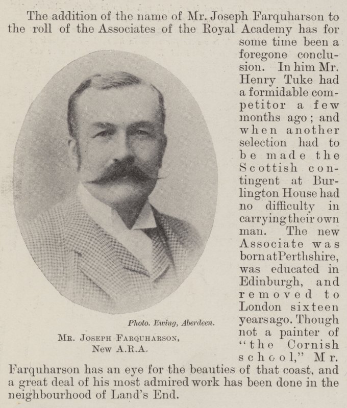 Herra Joseph Farquharson, uusi ARA tekijältä English Photographer