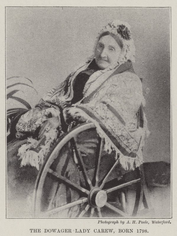 The Dowager Lady Carew, syntynyt 1798 tekijältä English Photographer
