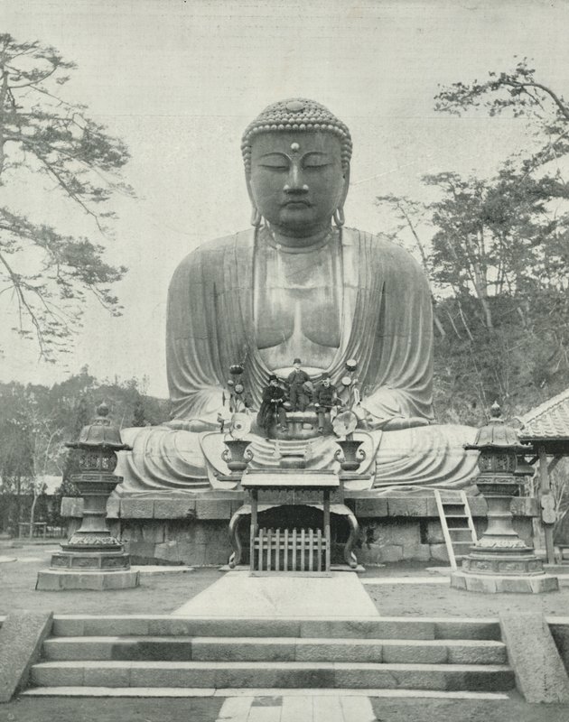 Suuri pronssibuddha, Japani (m/w kuva) tekijältä English Photographer