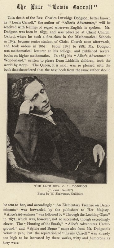 Edesmennyt Lewis Carroll tekijältä English Photographer