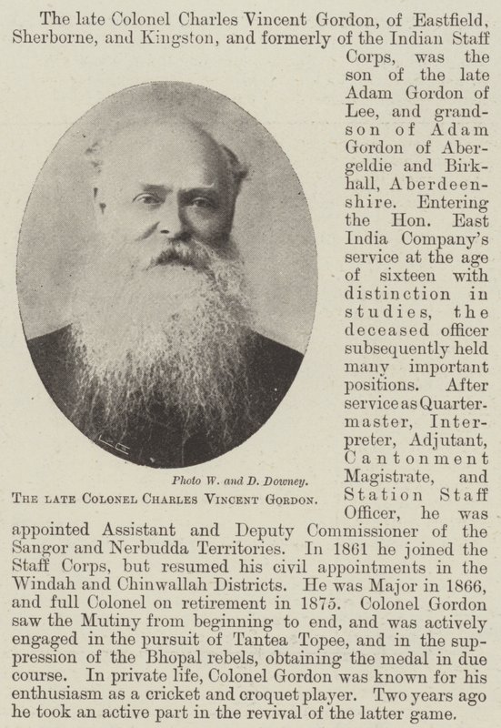 Edesmennyt eversti Charles Vincent Gordon tekijältä English Photographer