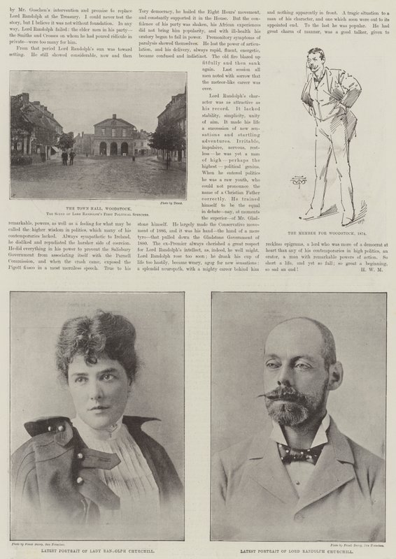 Edesmennyt Lord Randolph Churchill tekijältä English Photographer