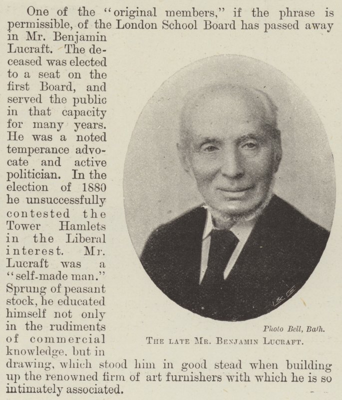 Edesmennyt herra Benjamin Lucraft tekijältä English Photographer