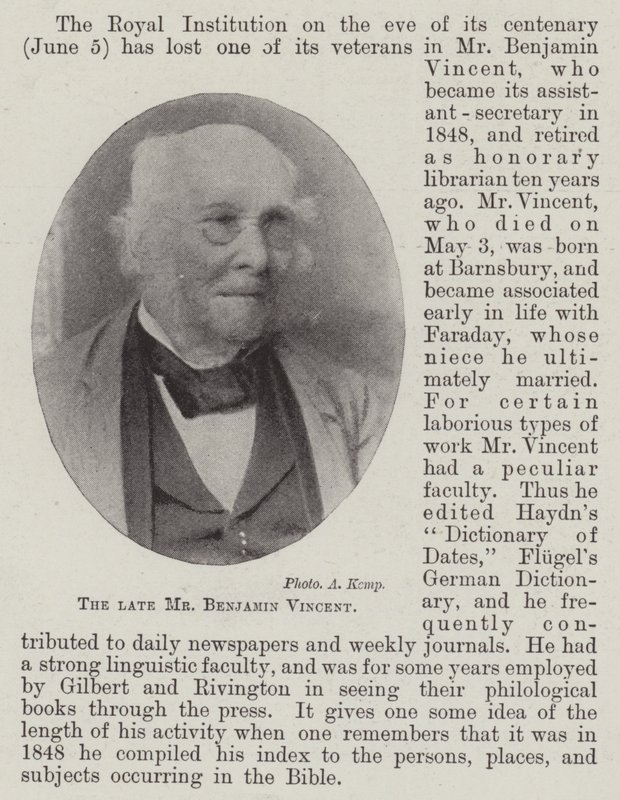 Edesmennyt herra Benjamin Vincent tekijältä English Photographer