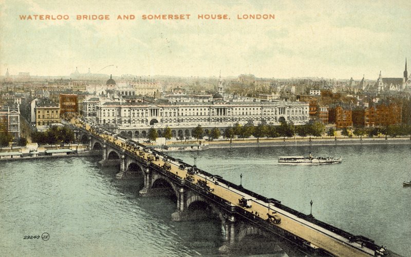 Waterloo Bridge ja Somerset House (värikuva) tekijältä English Photographer