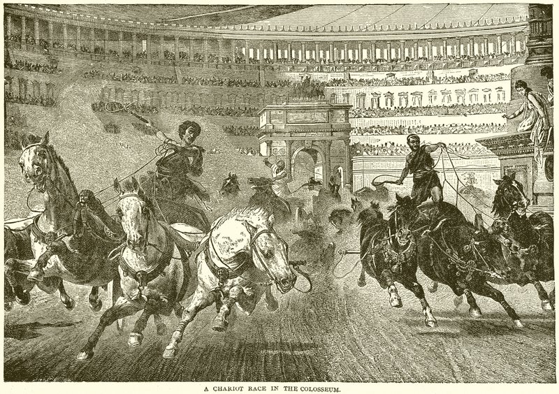 Vaunukilpailu Colosseumissa tekijältä English School