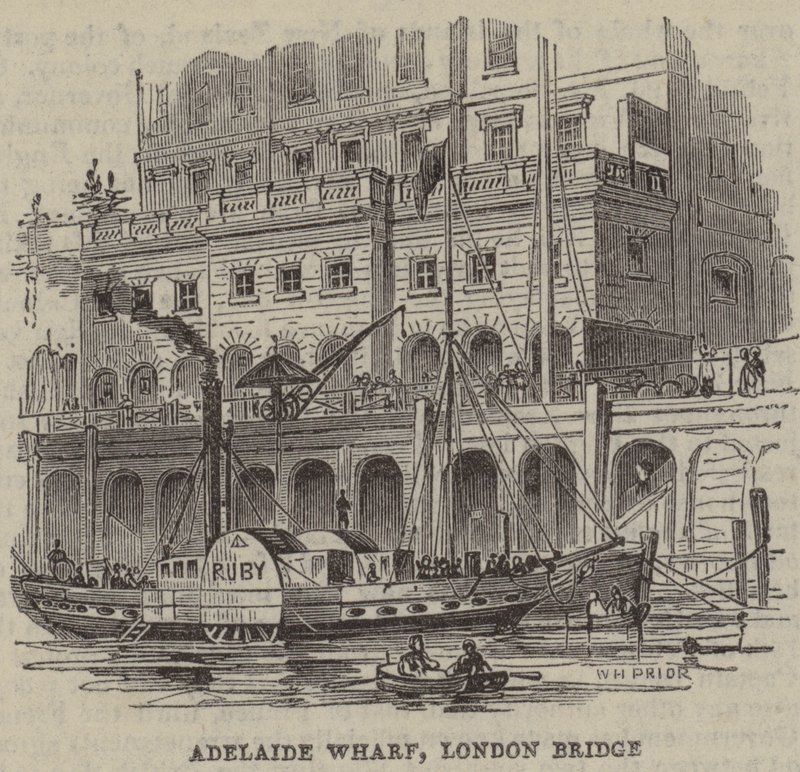 Adelaide Wharf, London Bridge tekijältä English School