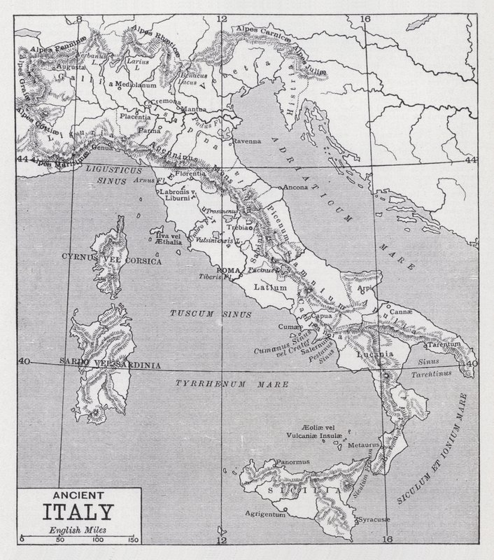 Muinainen Italia (litho) tekijältä English School