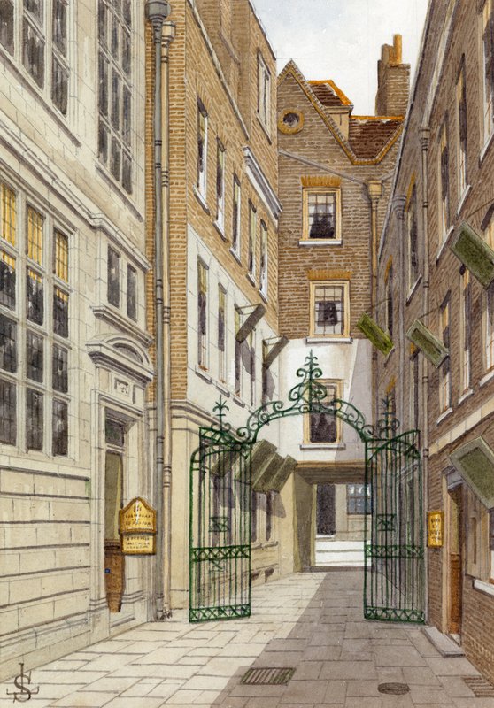 Benet Place, Gracechurch Street (wc paperilla) tekijältä English School