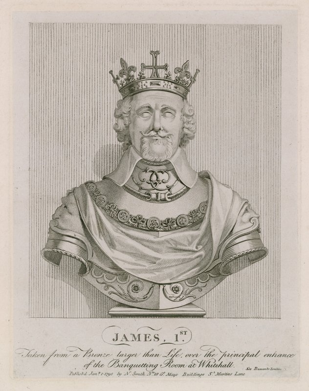 James I:n rintakuva tekijältä English School