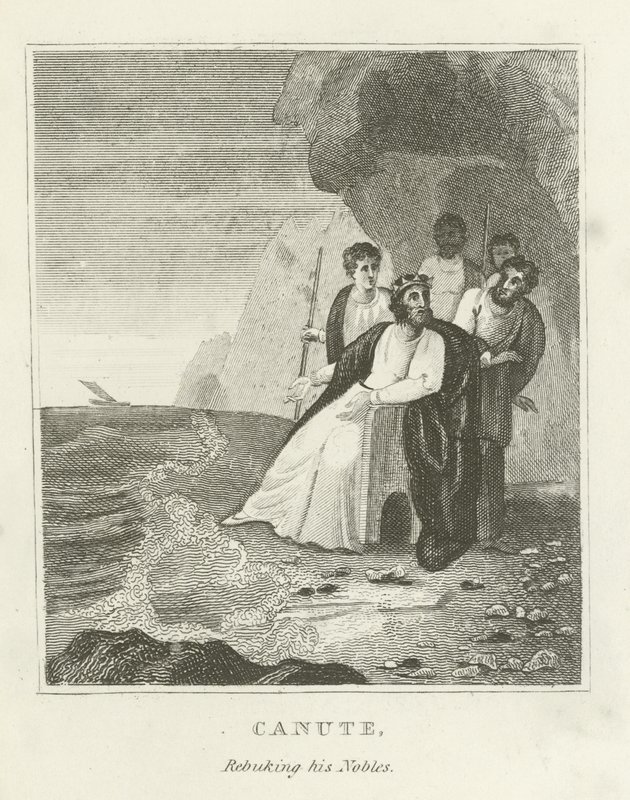 Canute nuhtelee aatelisiaan tekijältä English School