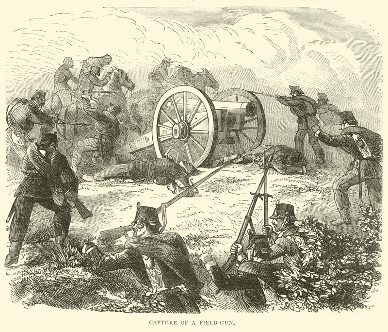 Kenttäaseen vangitseminen, lokakuu 1870 tekijältä English School
